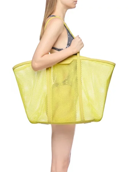 Geantă shopper The Attico galben