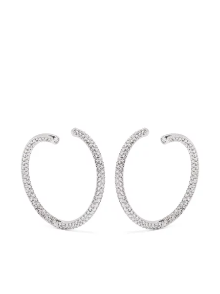 Cercei Swarovski argintiu