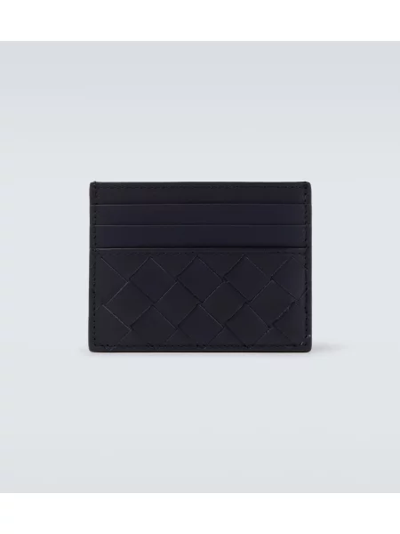 Portofel Bottega Veneta din piele albastru