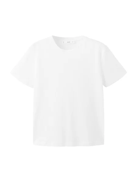 MANGO Tricou CHALS' alb