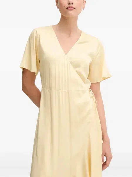 Rochie Gant cu volane de costum galben