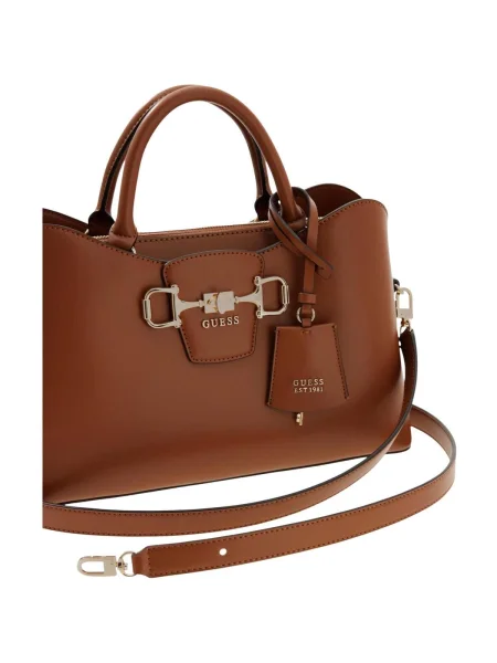 Guess kabelka typu tote dámska z imitácie kože JANIE hnedá