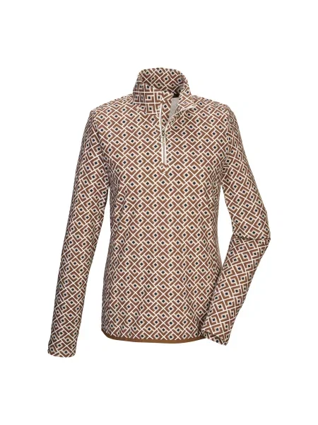 Bluza longsleeve Killtec KSW WMN LS SHRT brązowa