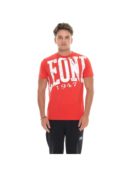 Scurt tricou Leone 1947 cu mâneci scurte roșu