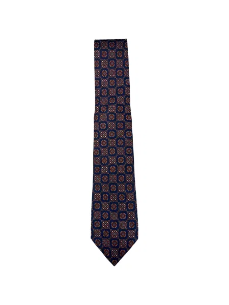 Копринена вратовръзка Kiton синьо