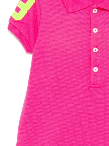 Koszulka polo dziecięca Polo Ralph Lauren różowa