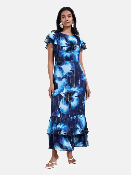 Friends Like These Rochie bleumarin / azur / auriu alb