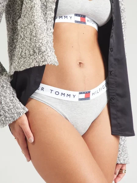 Tommy Hilfiger Klasične spodnje hlačke siva
