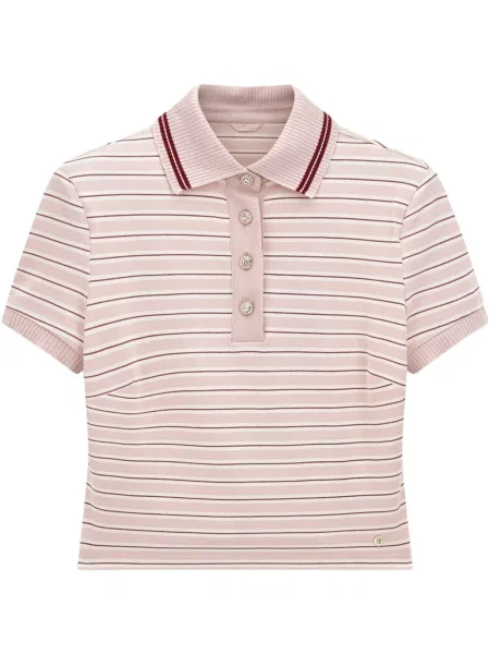 Tricou Guess cu dungi roz