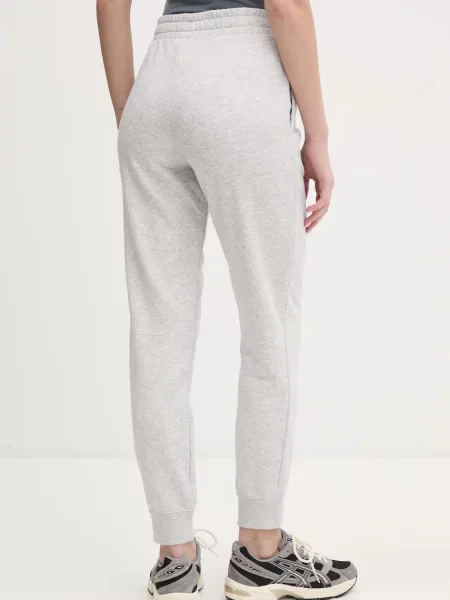Spodnie dresowe z małym logo ESS PUMA Light Gray Heather czarne