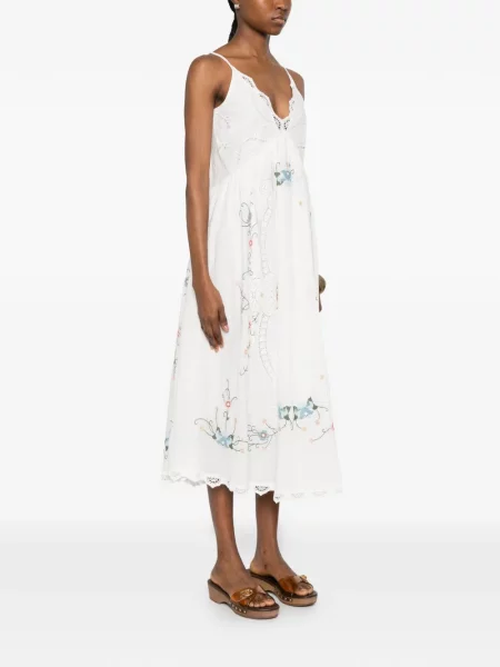 Rochie midi Dream Catcher alb