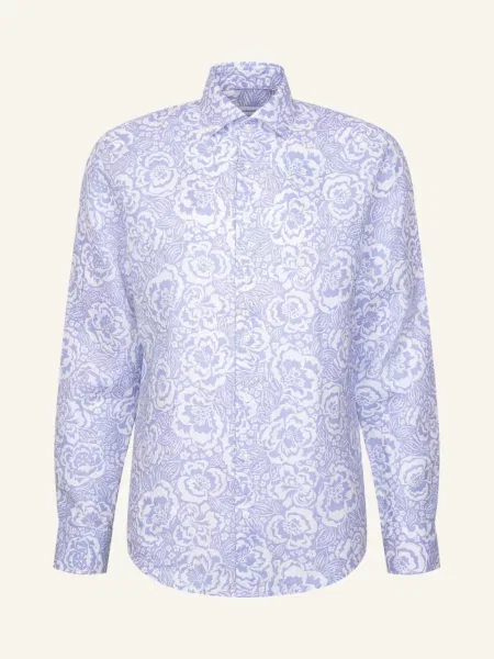 Seidensticker Koszula Lniana O Kroju Regular Fit blau