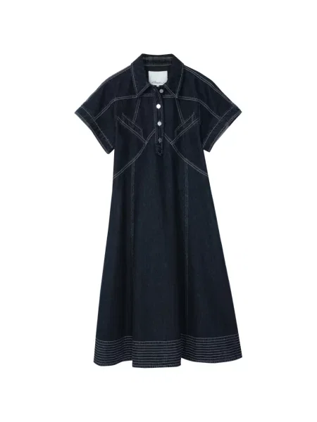 Scurt rochie midi 3.1 Phillip Lim albastru