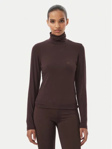 Emporio Armani Underwear Bluză închis maro