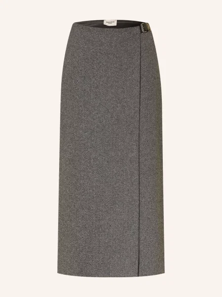 Weekend Max Mara Sukně Petali V Zavinovacím Stylu tmavě šedá