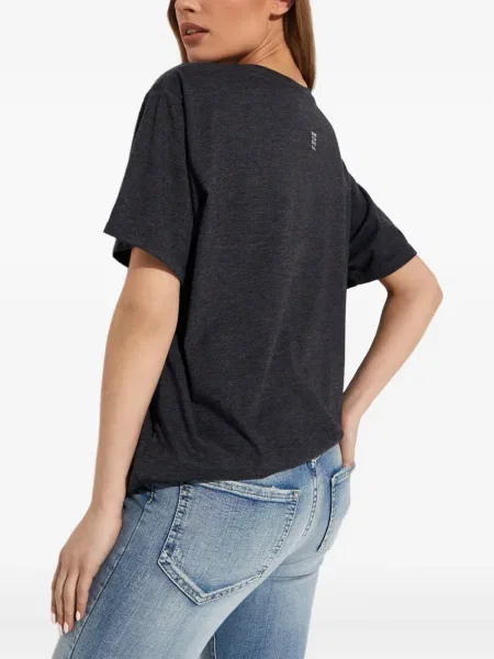 Tricou One Teaspoon cu decolteu în U gri