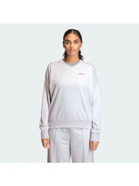 Bluza Seasonal Essentials Colorpop z wyszywaną grafiką szara
