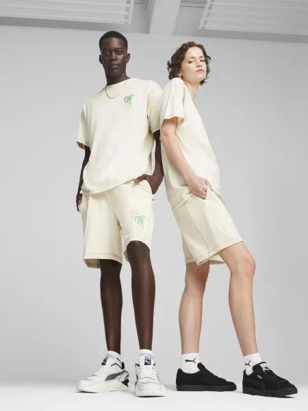 PUMA Шорти спортивні Молочний 