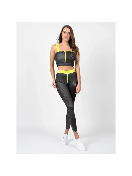 Top sportowy John Richmond elegancki fitness czarny