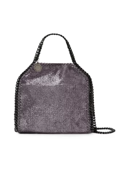 Shopperka Stella Mccartney skórzana niebieska