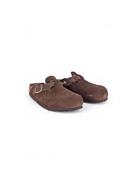 Klapki Birkenstock brązowe