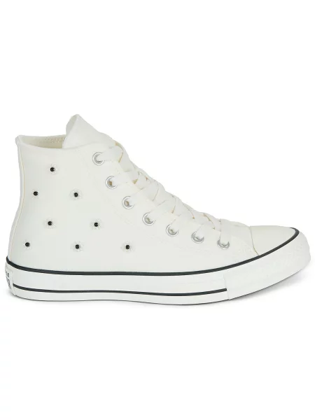 Pantofi Converse cu mărgele alb