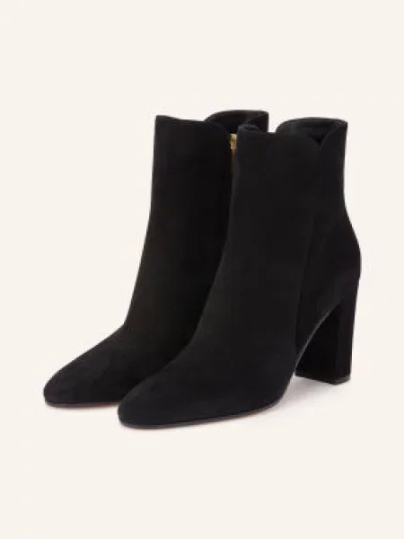 Gianvito Rossi Botki Camoscio schwarz czarne