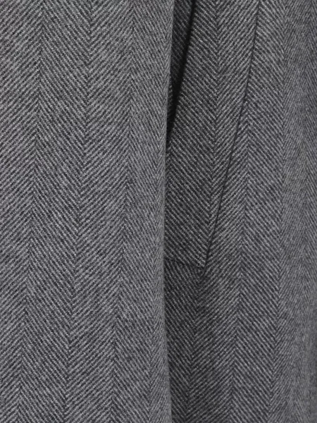 Palton Tagliatore cu model herringbone gri
