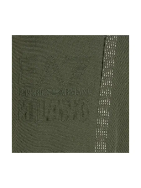 Pantaloni de trening Emporio Armani cu autograf verde