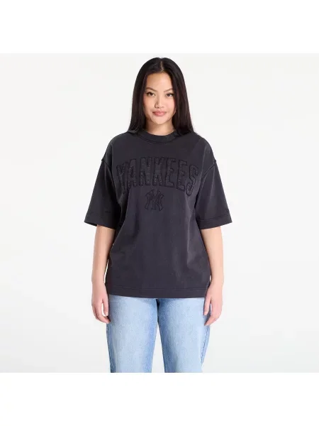 Тениска New Era MLB Washed Boxy Tee New York Yankees UNISEX Black XL черно