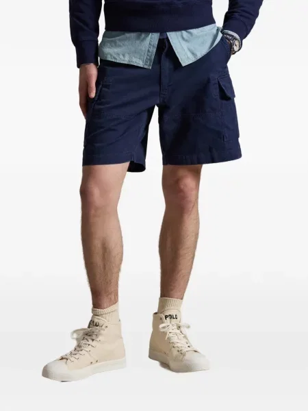 Ριγέ δερμάτινος κάλτσες Polo Ralph Lauren με κορδόνι μαύρο