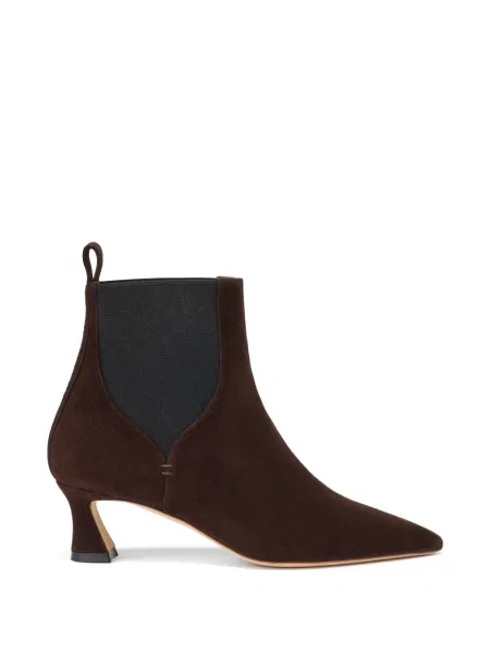 Cizme scurte Malone Souliers din piele de căprioară maro