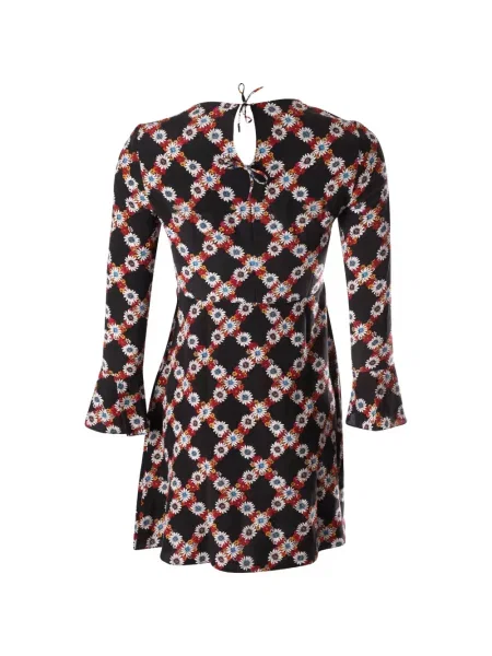 Rochie Sandro cu model floral cu imagine de costum negru