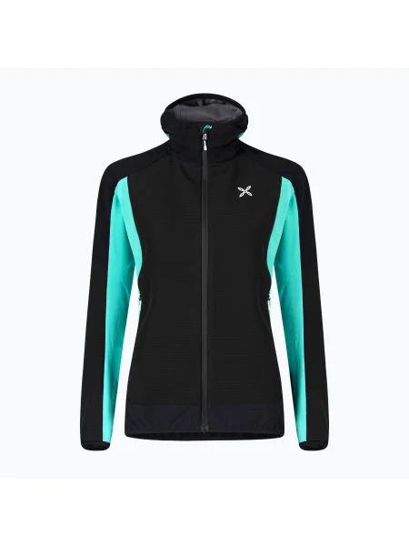Olcsóbban. Női Montura Premium Wind Hoody nero/ápoló kék kabát. Méret: XS fekete