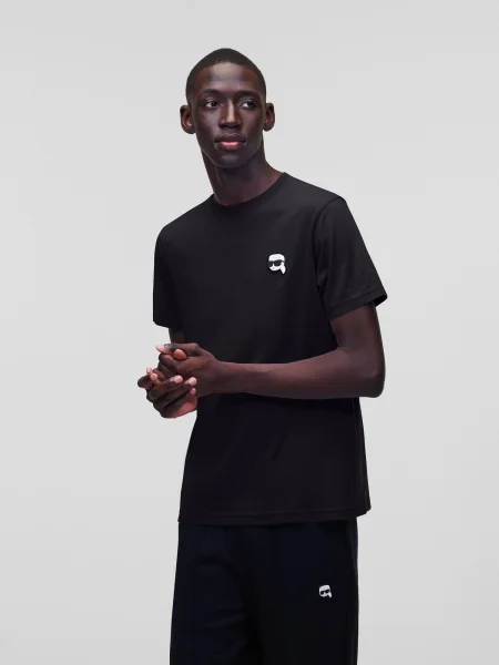 Karl Lagerfeld Tricou bej / negru alb