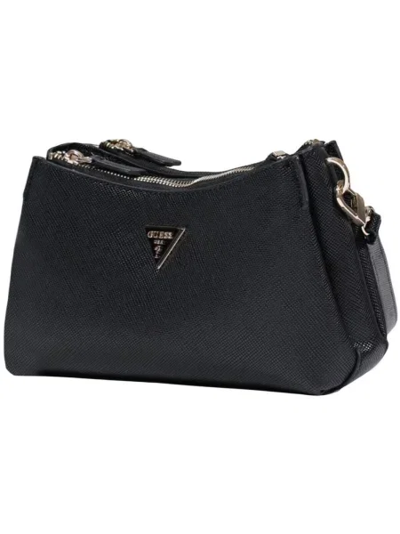Geanta crossbody Guess din piele negru