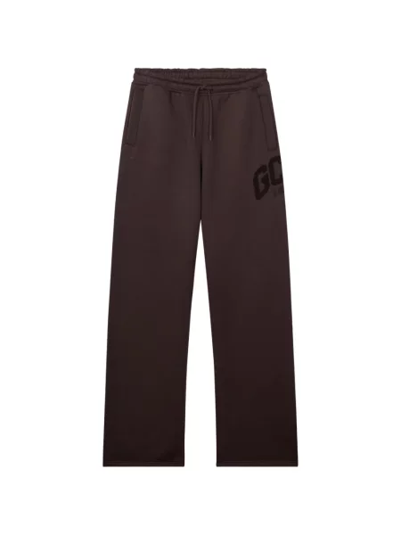 Pantaloni Gcds cu imagine alergare cu cordon maro