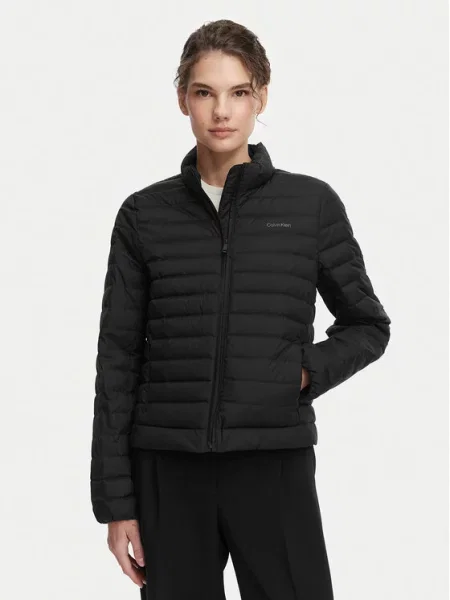 Vatovaná bunda Calvin Klein černá