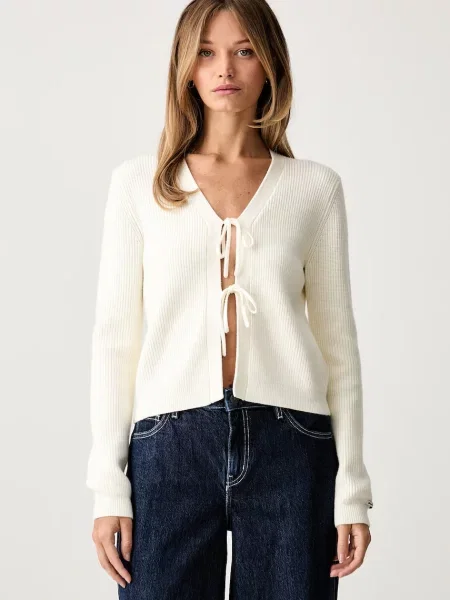 Guess Jeans cardigan pentru femei cu vâscoză bej