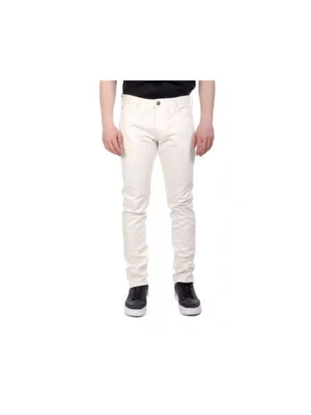 Spodnie Emporio Armani białe