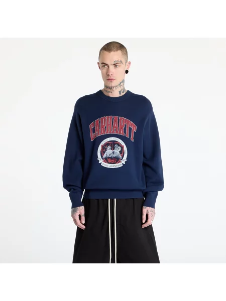 Pulover Carhartt WIP Library College Sweater UNISEX Ink XS