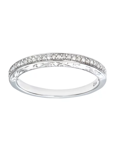 DIAMANT LETERNEL Prsten Eternity-Ring aus Weißgold mit Diamant stříbrná