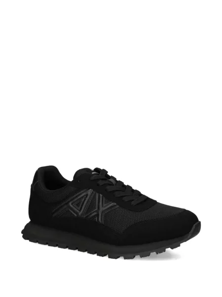 Sneakerși Armani Exchange plasă negru