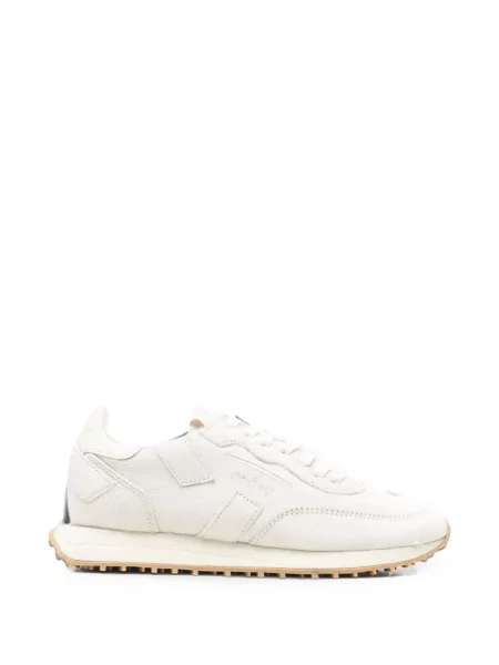 Sneakerși Ghōud din piele alb