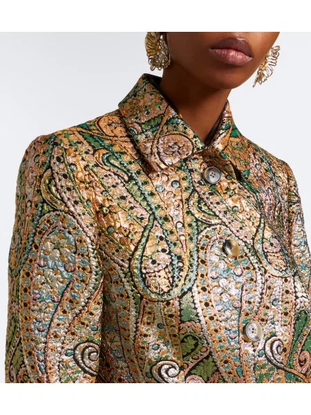 Geacă Dries Van Noten cu model paisley din jacard