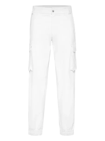 Pantaloni cargo Philipp Plein alb