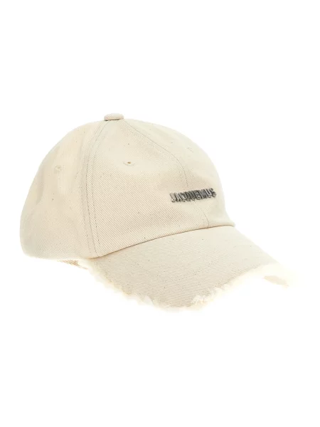 Czapka z daszkiem Jacquemus z logo biała