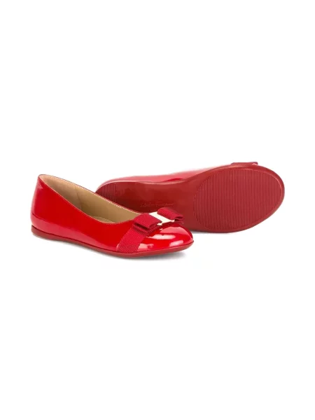 Balerinki dziecięce Ferragamo czerwone