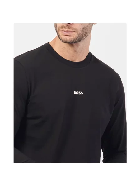 Koszulka polo Boss Orange klasyczna czarna