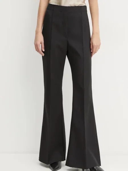Day Birger et Mikkelsen pantaloni Axel femei evazati high waist negru
